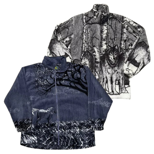 10x ANIMAL PRINT FLEECE